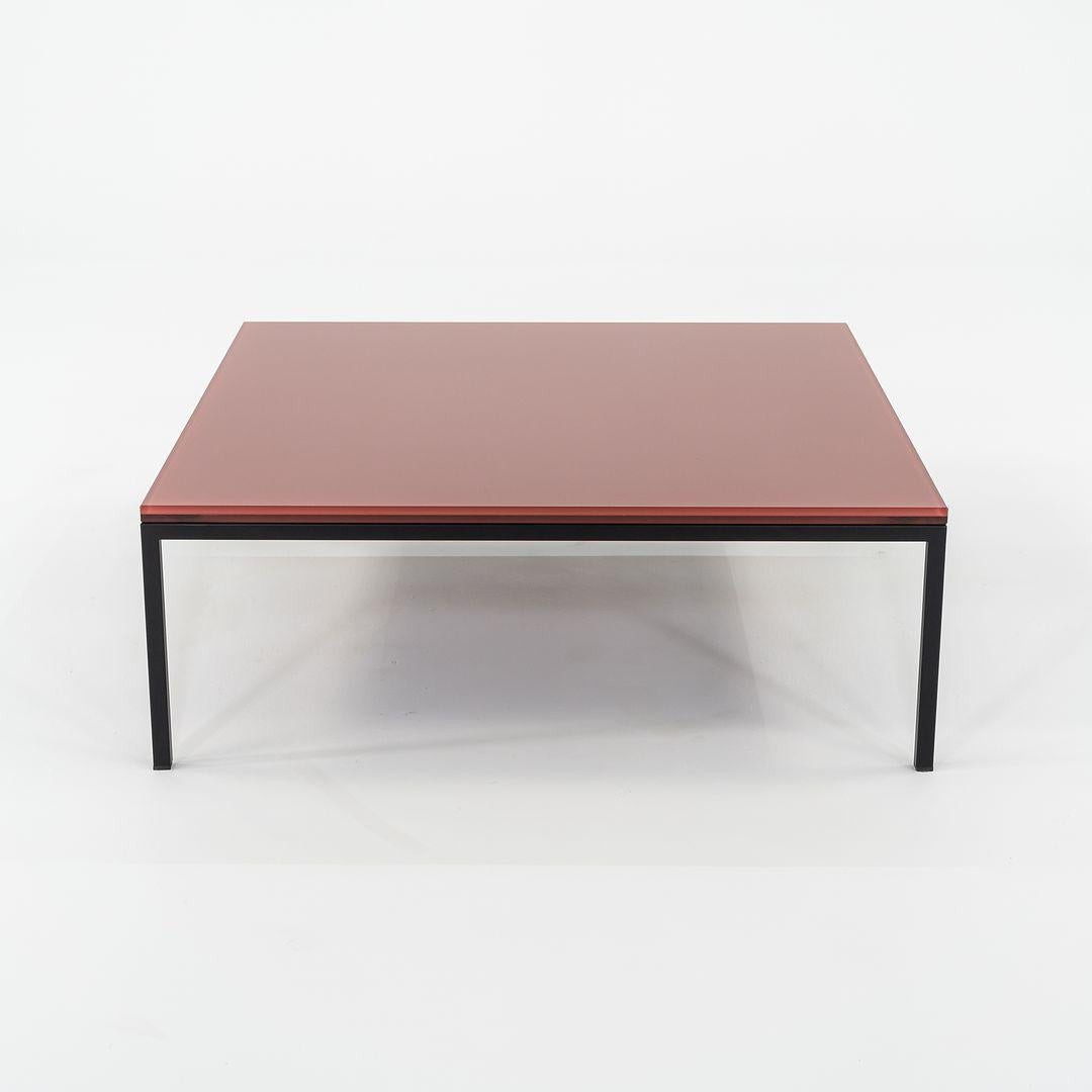 2023 Annabel Karim Kassar for Moroso Nana Table 90x90x32 3009 Oxide Red & Black For Sale 3
