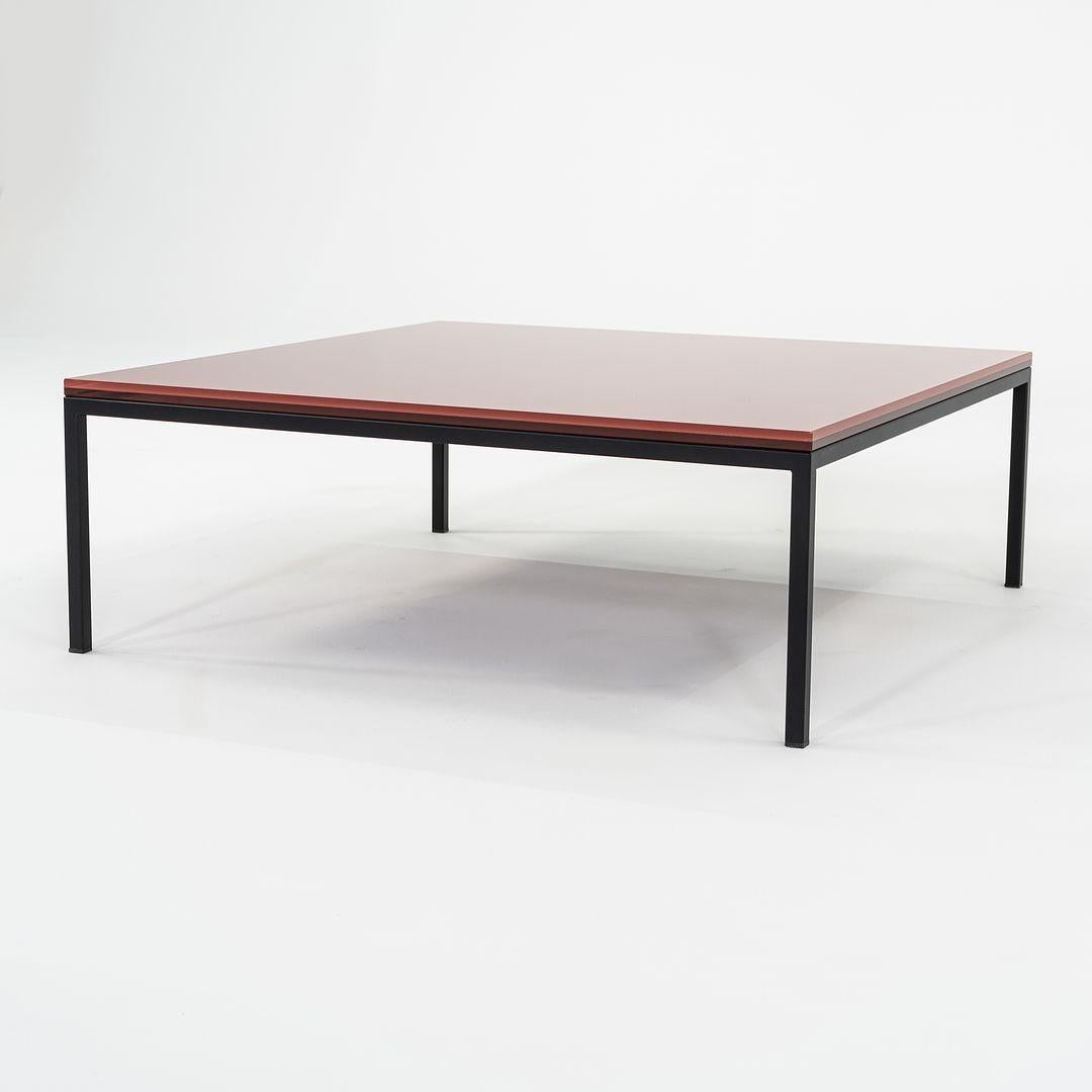 2023 Annabel Karim Kassar for Moroso Nana Table 90x90x32 3009 Oxide Red & Black For Sale 5