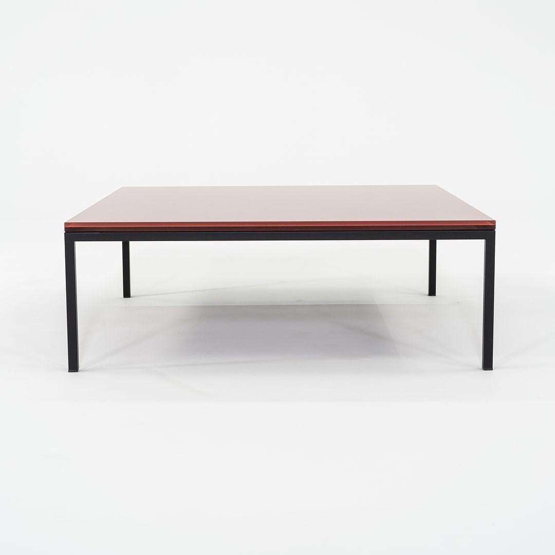 2023 Annabel Karim Kassar for Moroso Nana Table 90x90x32 3009 Oxide Red & Black For Sale 1
