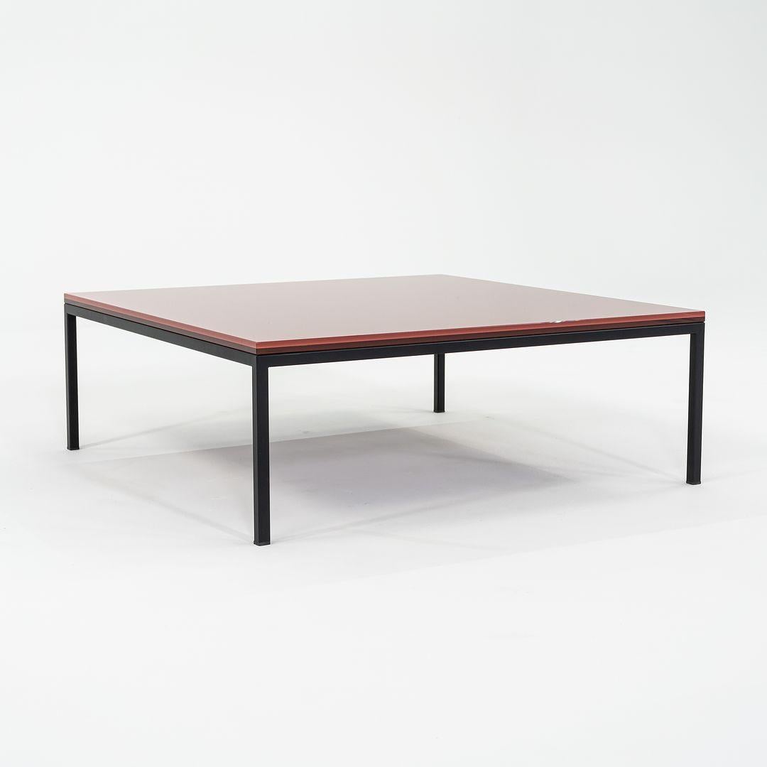 2023 Annabel Karim Kassar for Moroso Nana Table 90x90x32 3009 Oxide Red & Black For Sale 2
