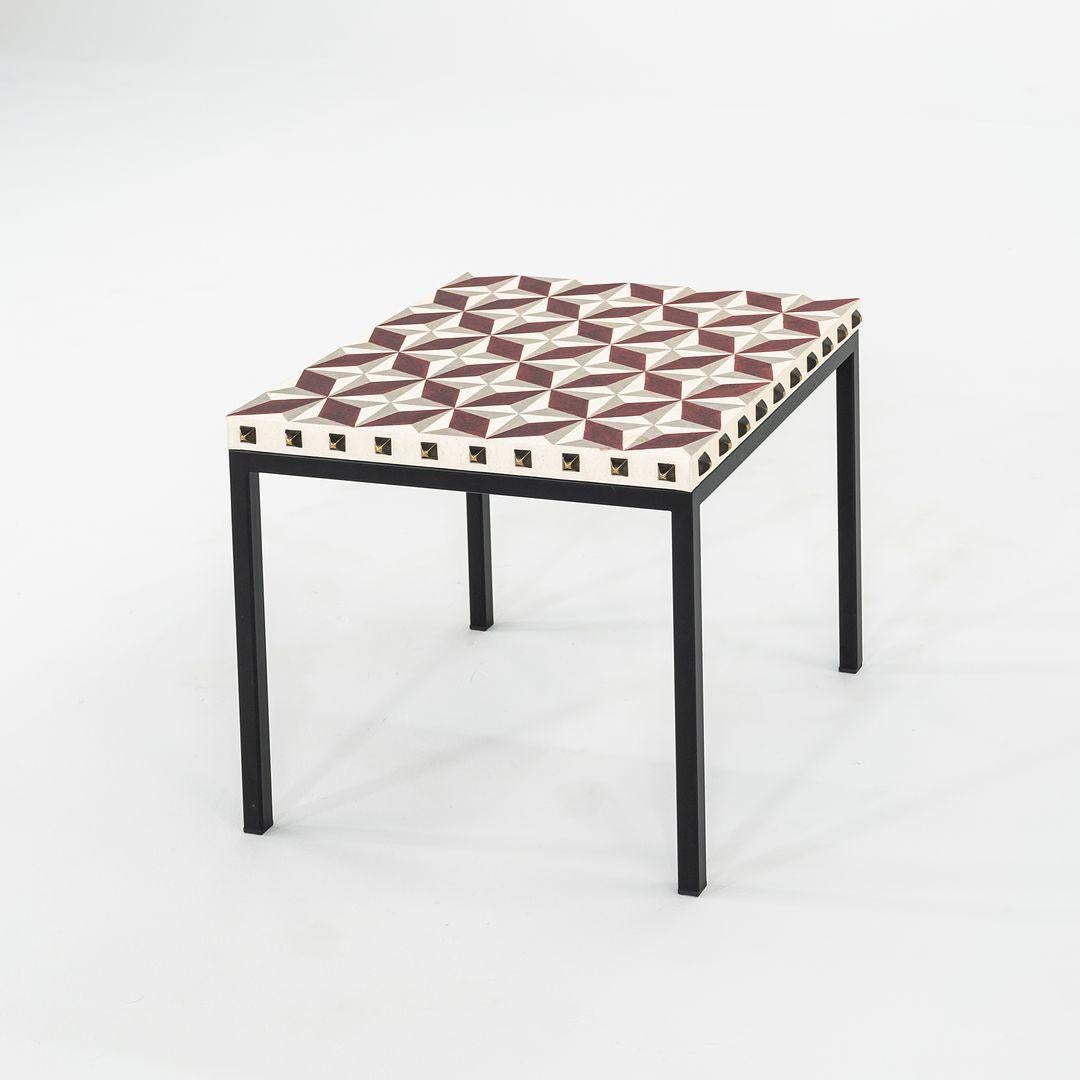 Modern 2023 Annabel Karim Kassar for Moroso Not a Harem Side / End Table 45x45 cm Black For Sale