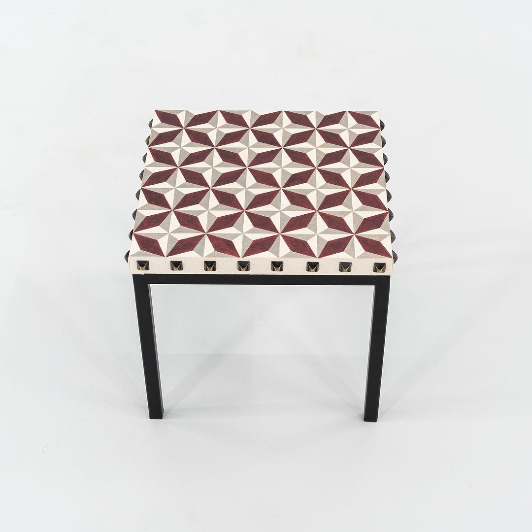2023 Annabel Karim Kassar for Moroso Not a Harem Small Side / End Table 35x35 cm For Sale 3