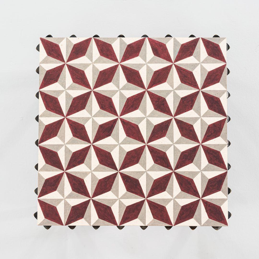 2023 Annabel Karim Kassar for Moroso Not a Harem Small Side / End Table 35x35 cm In Good Condition For Sale In Philadelphia, PA
