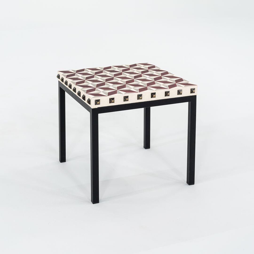 2023 Annabel Karim Kassar for Moroso Not a Harem Small Side / End Table 35x35 cm For Sale 2