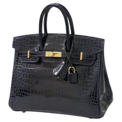 2023 Birkin 25 navy crocodile