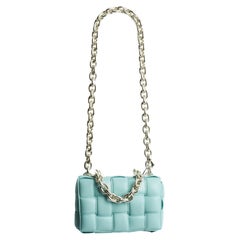 2023 Bottega Veneta Borsa a tracolla con catena Cassetta Spearmint New