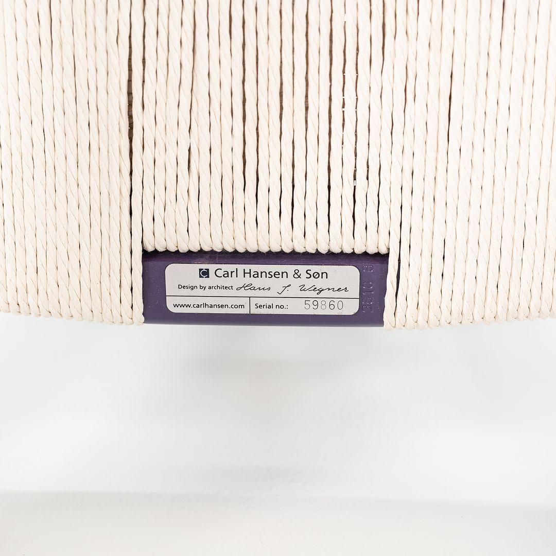 2023 Carl Hansen CH24 Wishbone Chair in Beeche Dark Purple w/ Papercord 3x Avail en vente 3
