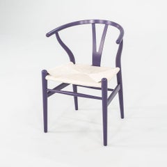 2023 Carl Hansen CH24 Wishbone Chair in Beech Dark Purple w/ Papercord 3x Avail