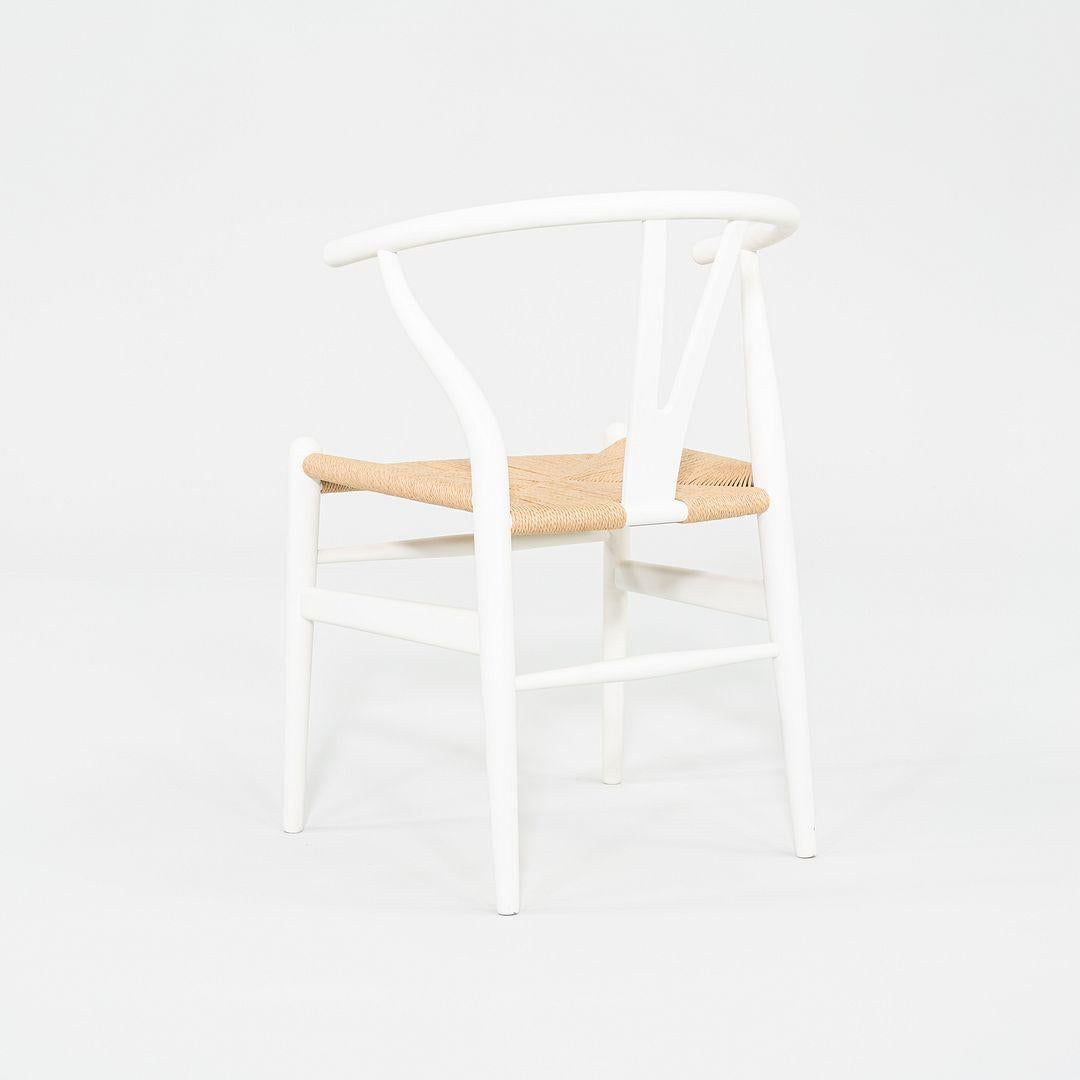 Danese 2023 Carl Hansen CH24 Wishbone Chair Faggio Bianco Naturale con Corde di Carta Naturale