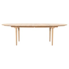 2023 Tavolo da pranzo Carl Hansen CH339 di Hans Wegner in Oak White Oil 115 x 240 cm