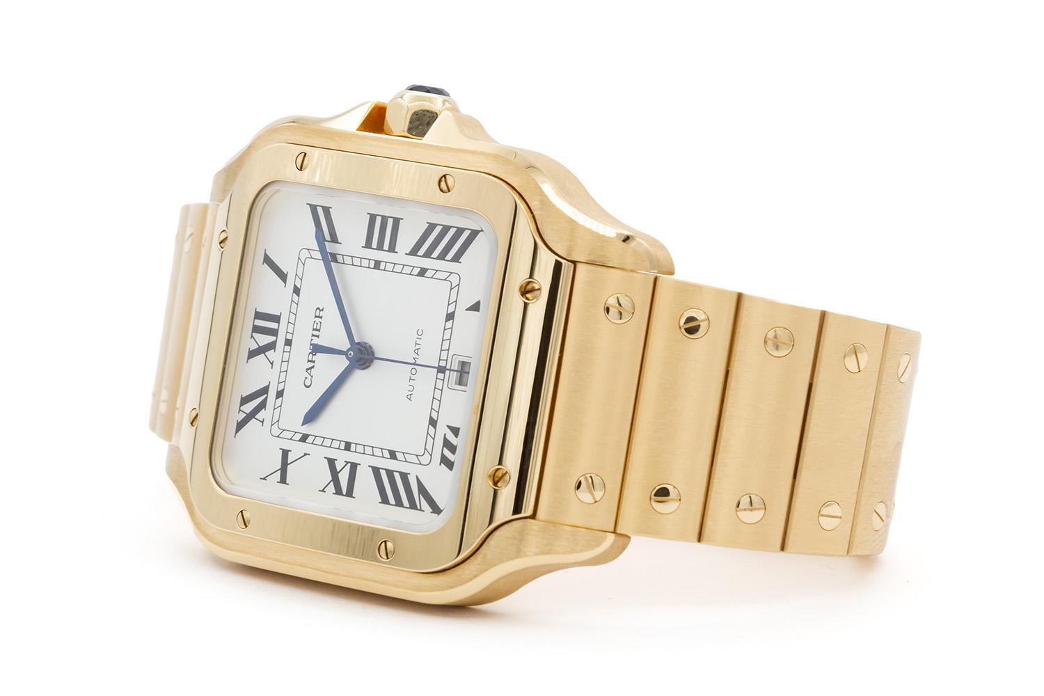 solid 18k gold watch men's