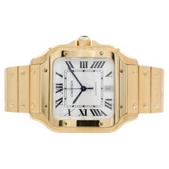 2023 Cartier Santos De Cartier Uhr groß 18K massiv Gold WGSA0029 BNP