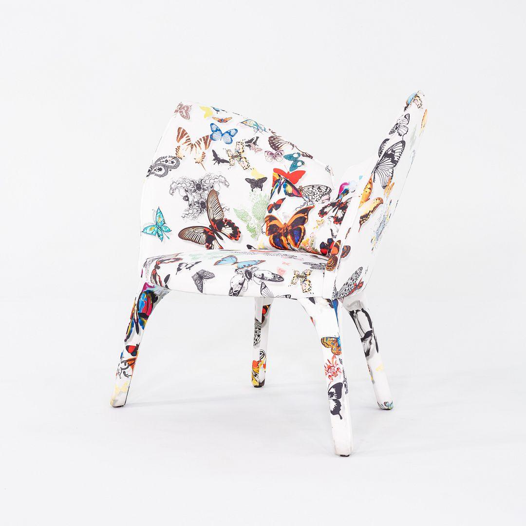 2023 Cecile Maia Pujol for Roche Bobois Lady B Lounge Arm Chair Tissue Butterfly For Sale 3