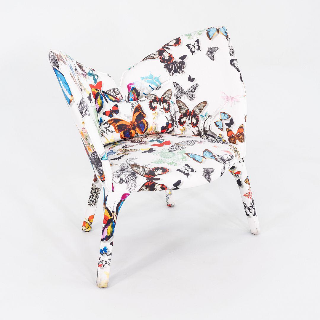 2023 Cecile Maia Pujol for Roche Bobois Lady B Lounge Arm Chair Tissue Butterfly For Sale 2