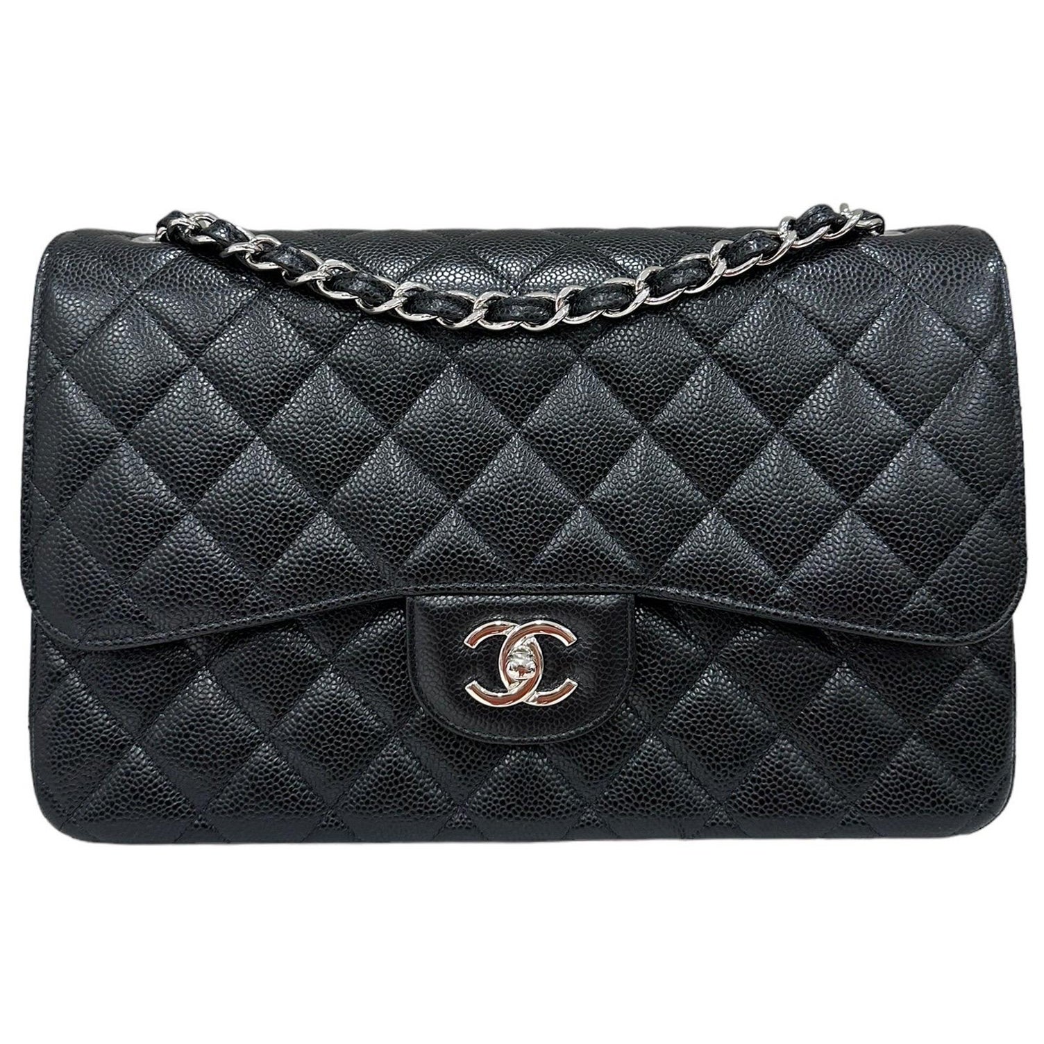 2023 Chanel Timeless Pelle Caviar Nera Borsa Tote