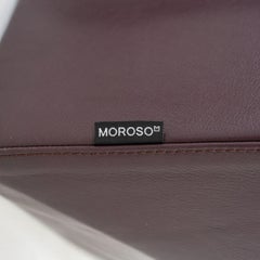 2023 Daniel Libeskind for Moroso Gemma Lounge Arm Chair Eggplant Leather B0217