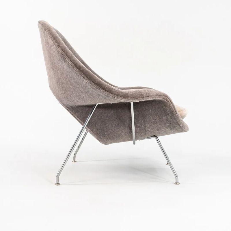 Modern 2023 Eero Saarinen For Knoll Full Size Womb Chair in Two-Tone Velvet For Sale