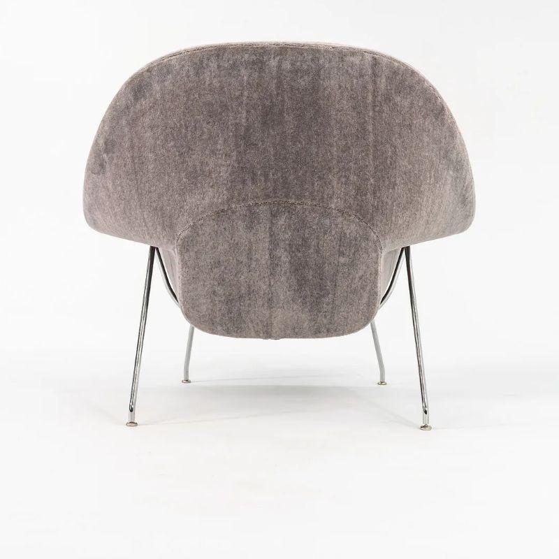Steel 2023 Eero Saarinen For Knoll Full Size Womb Chair in Two-Tone Velvet For Sale