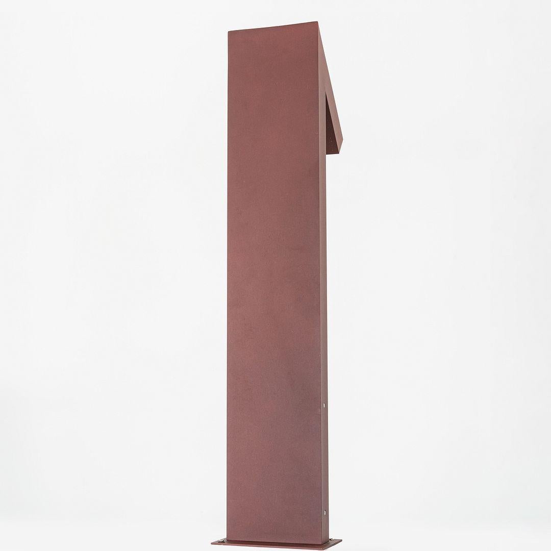 Aluminum 2023 Ernesto Gismondi for Artemide Chilone 90 LED Floor Lamp in 3000K Rust For Sale