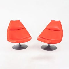 2023 Geoffrey Harcourt for Artifort F510 Lounge Chair in Fire Red 4x Available