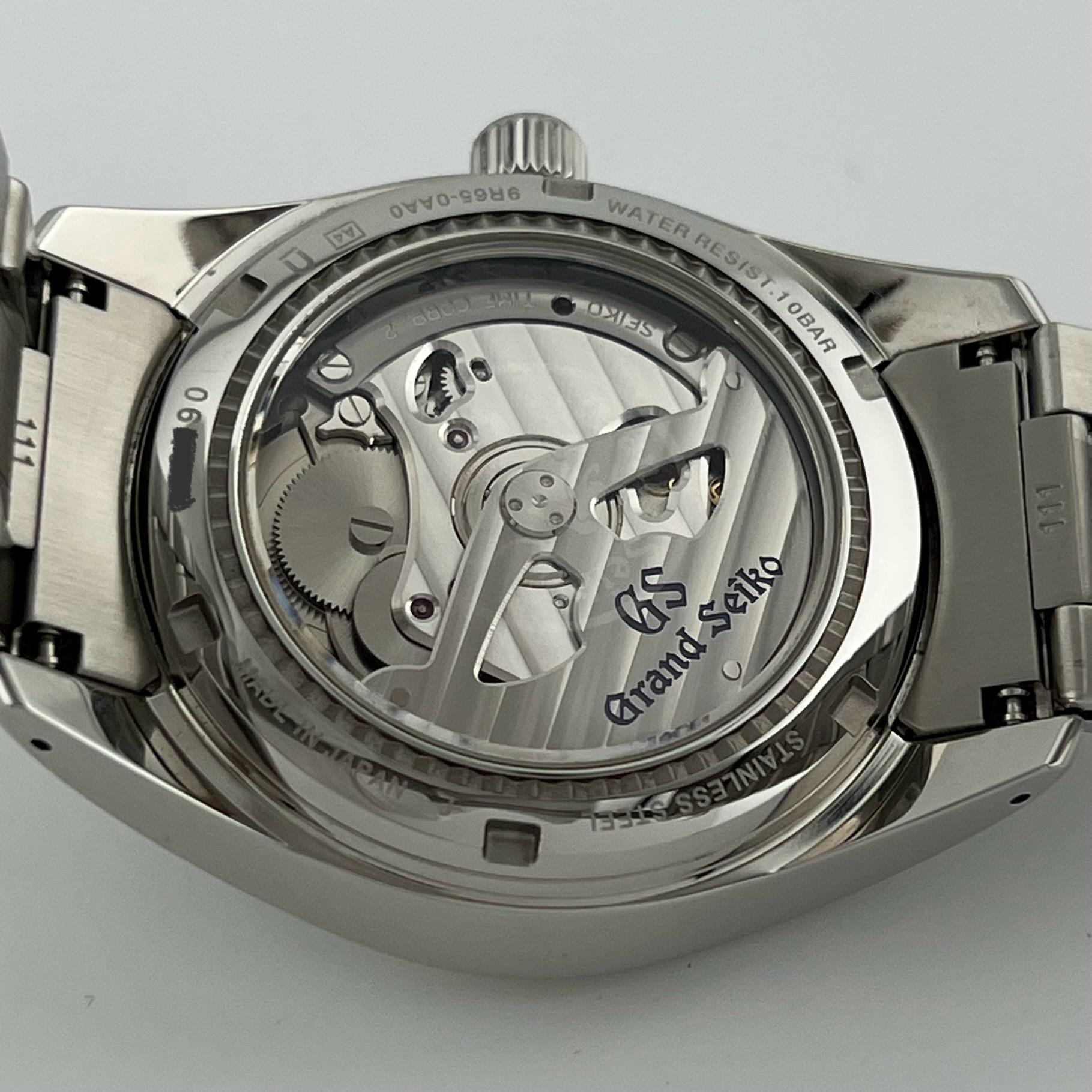 2023 Grand Seiko Heritage Spring Drive SBGA203G 40mm Esfera Negra Acero Caja Papeles en venta 8
