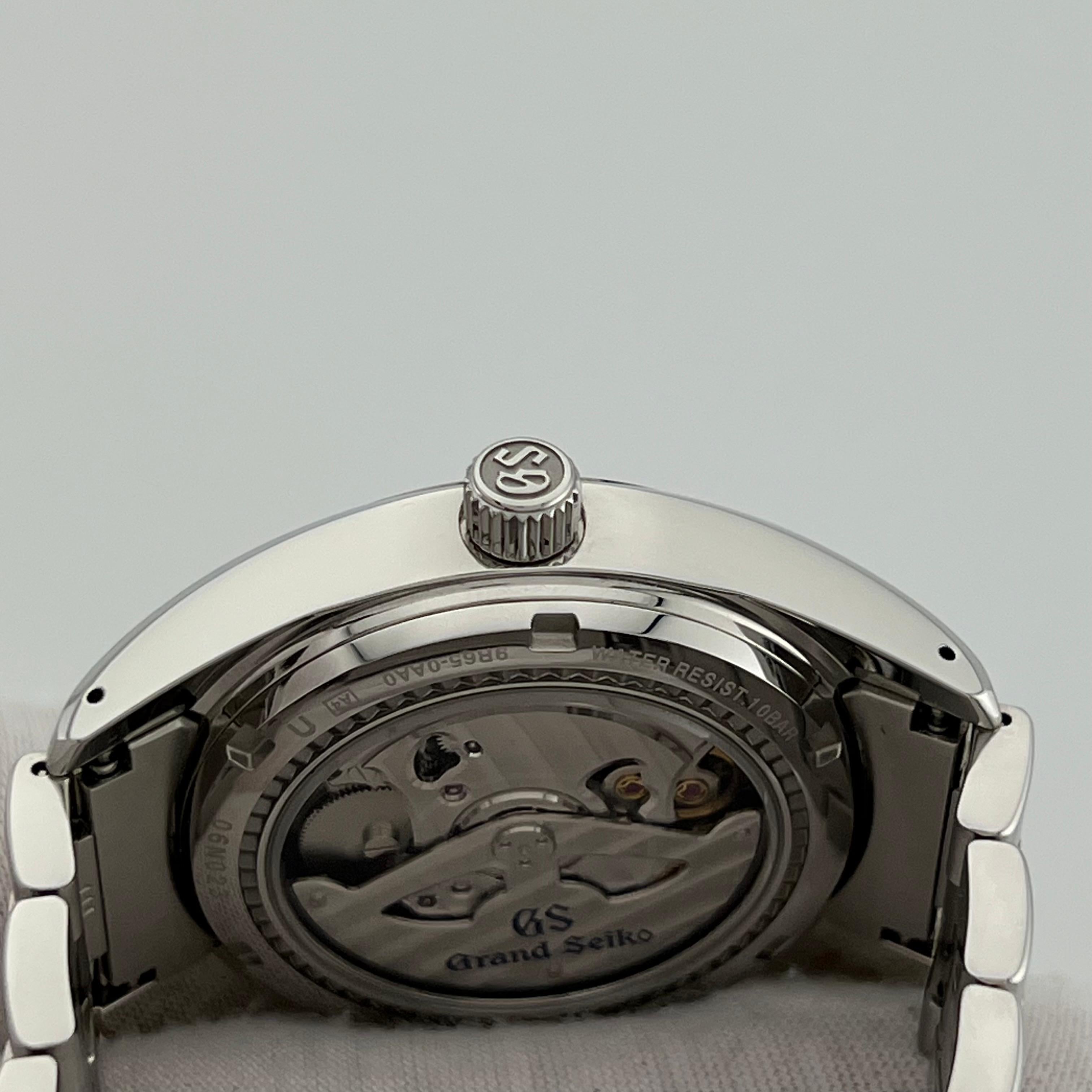 2023 Grand Seiko Heritage Spring Drive SBGA203G 40mm Esfera Negra Acero Caja Papeles en venta 2