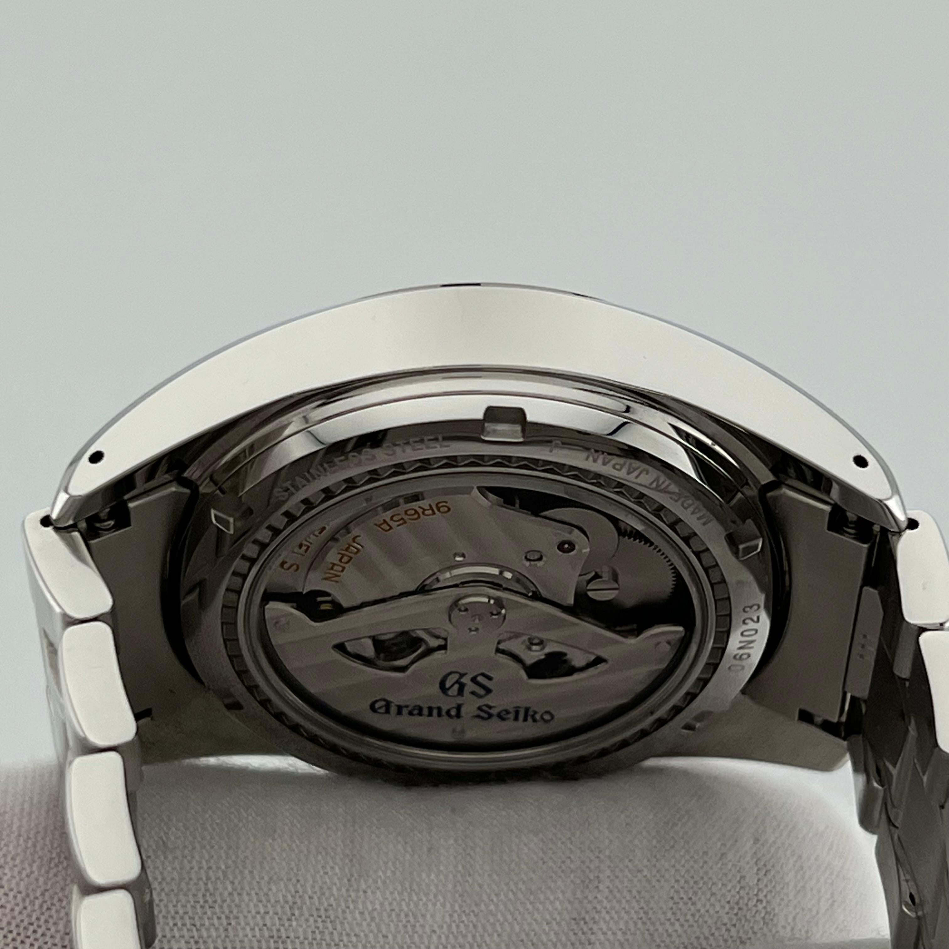 2023 Grand Seiko Heritage Spring Drive SBGA203G 40mm Esfera Negra Acero Caja Papeles en venta 3