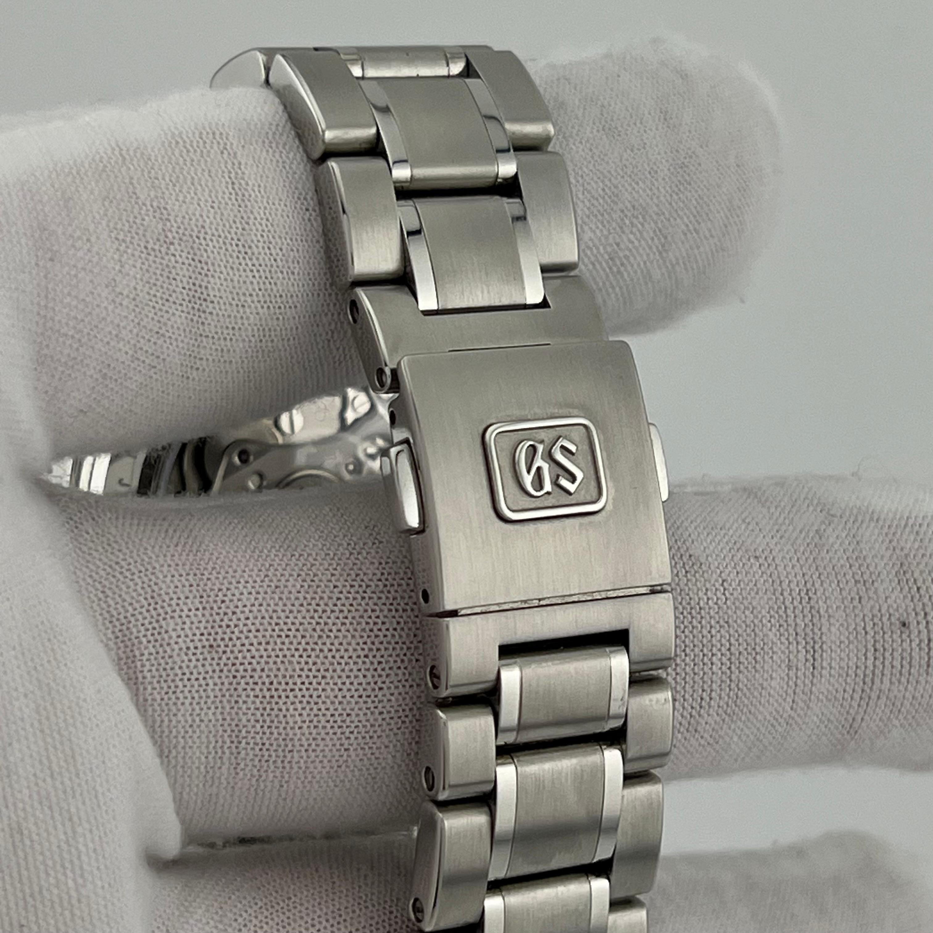 2023 Grand Seiko Heritage Spring Drive SBGA203G 40mm Esfera Negra Acero Caja Papeles en venta 4