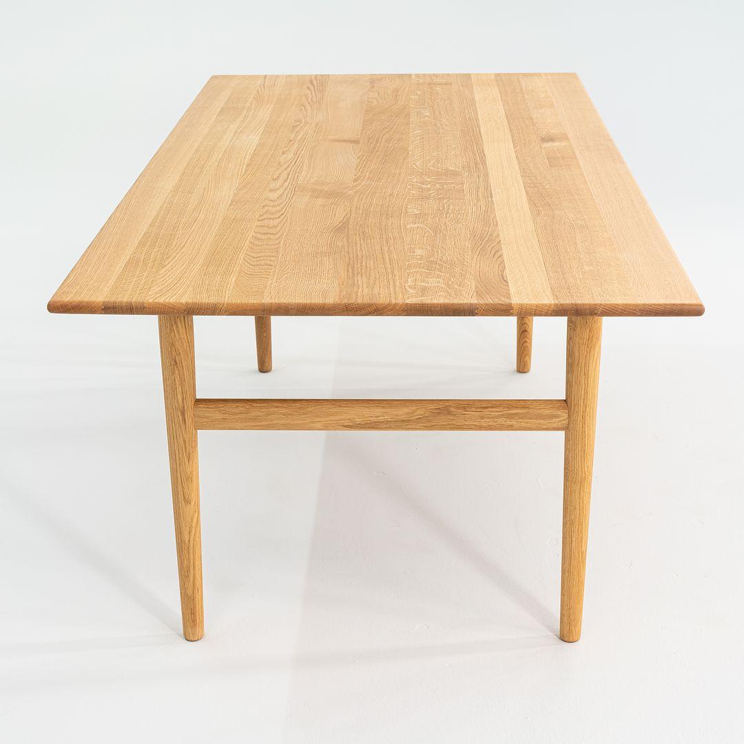 2023 Hans Wegner for Carl Hansen CH327 Table de salle à manger en chêne massif huilé 75x37 in en vente 2