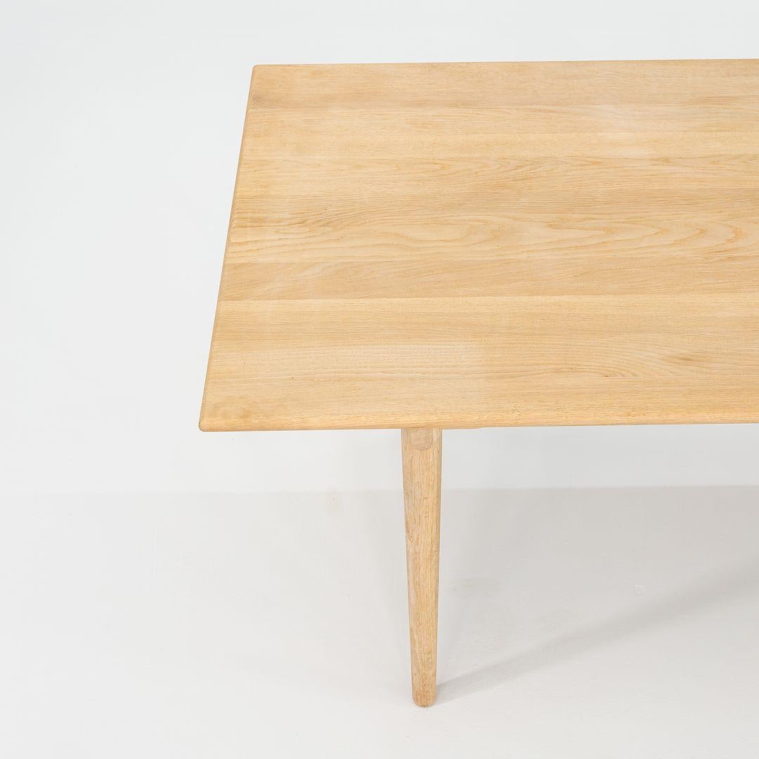 2023 Hans Wegner for Carl Hansen CH327 Table de salle à manger en chêne blanc huilé 75 pouces en vente 4