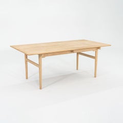 2023 Hans Wegner for Carl Hansen CH327 Dining Table in White Oil Oak 75 inches