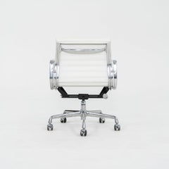 2023 Herman Miller Eames Aluminum Group Management Desk Chair in White Leather