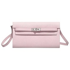 2023 Hermès Kelly to Go Epsom Pale Pink leather palladium hardware