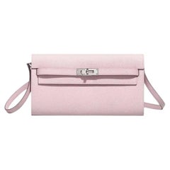 2023 Hermès Kelly to Go Epsom Pale Pink leather palladium hardware