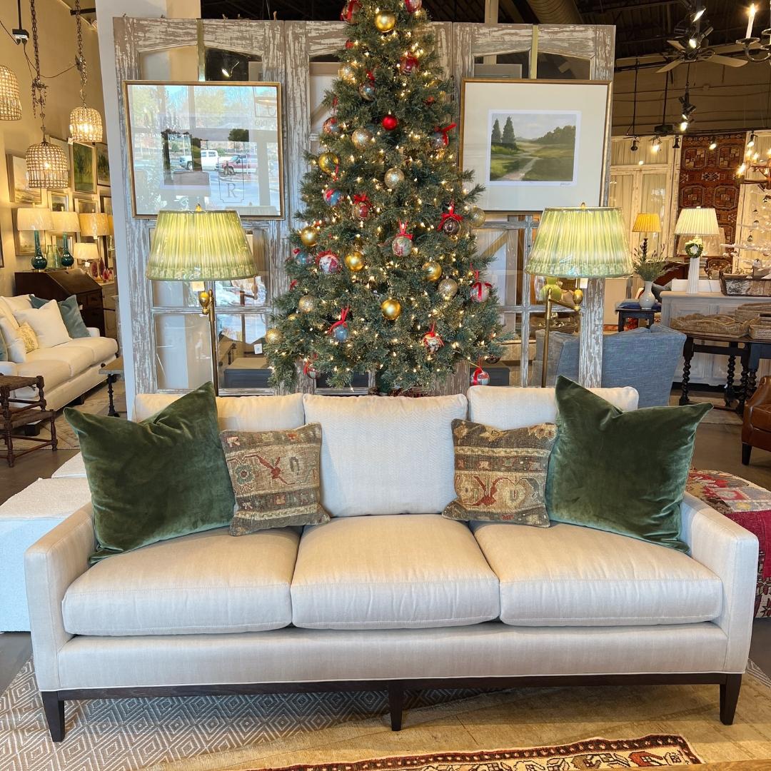 Textile 2023 Lee Industries Performance Transitional Sofa For Sale