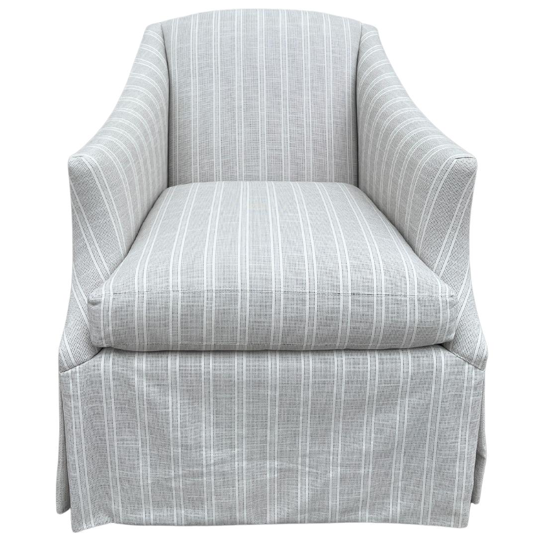 Contemporary 2023 Lee Industries Traditional Swivel Chair