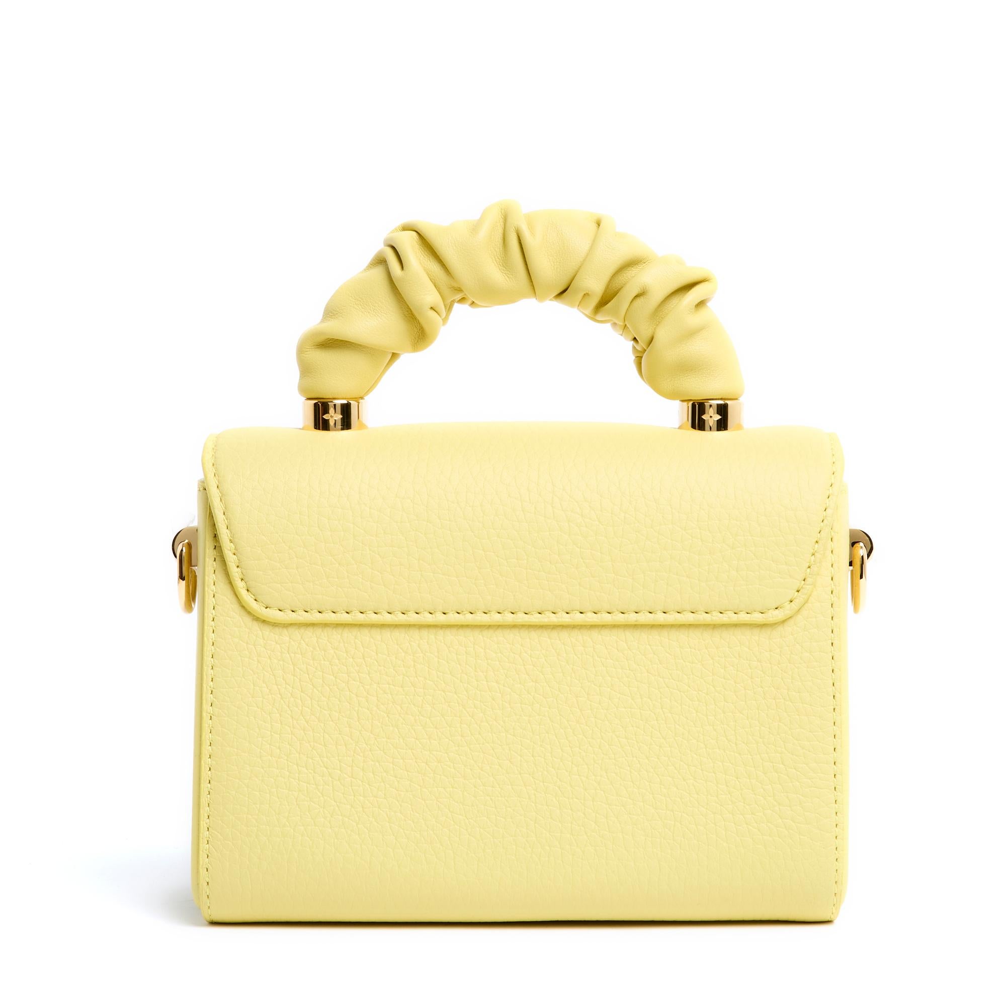 Louis Vuitton Twist Handle PM Gelbe Ledertasche 2023 für Damen oder Herren