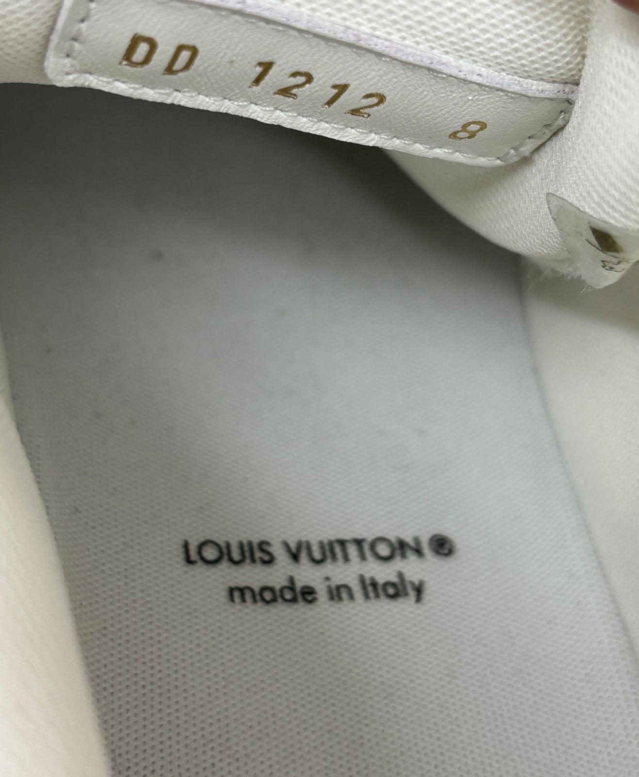 2023 Louis Vuitton x Yayoi Kusama White Leather Trainer Sneakers en vente 5