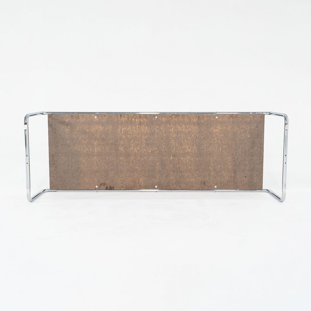 Acier 2023 Marcel Breuer pour Knoll Table basse Laccio en noir en vente