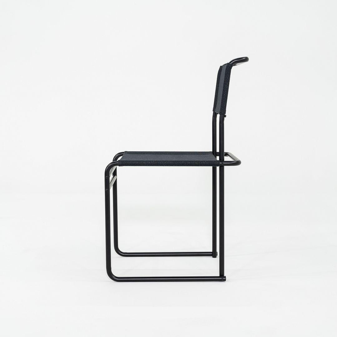 Moderne 2023 Marcel Breuer pour Tecta Chaise de salle à manger B40 avec tissu et structure noirs en vente