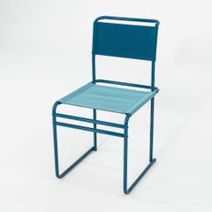 2023 Marcel Breuer for Tecta B40 Dining Chair with Blue Fabric and Frame