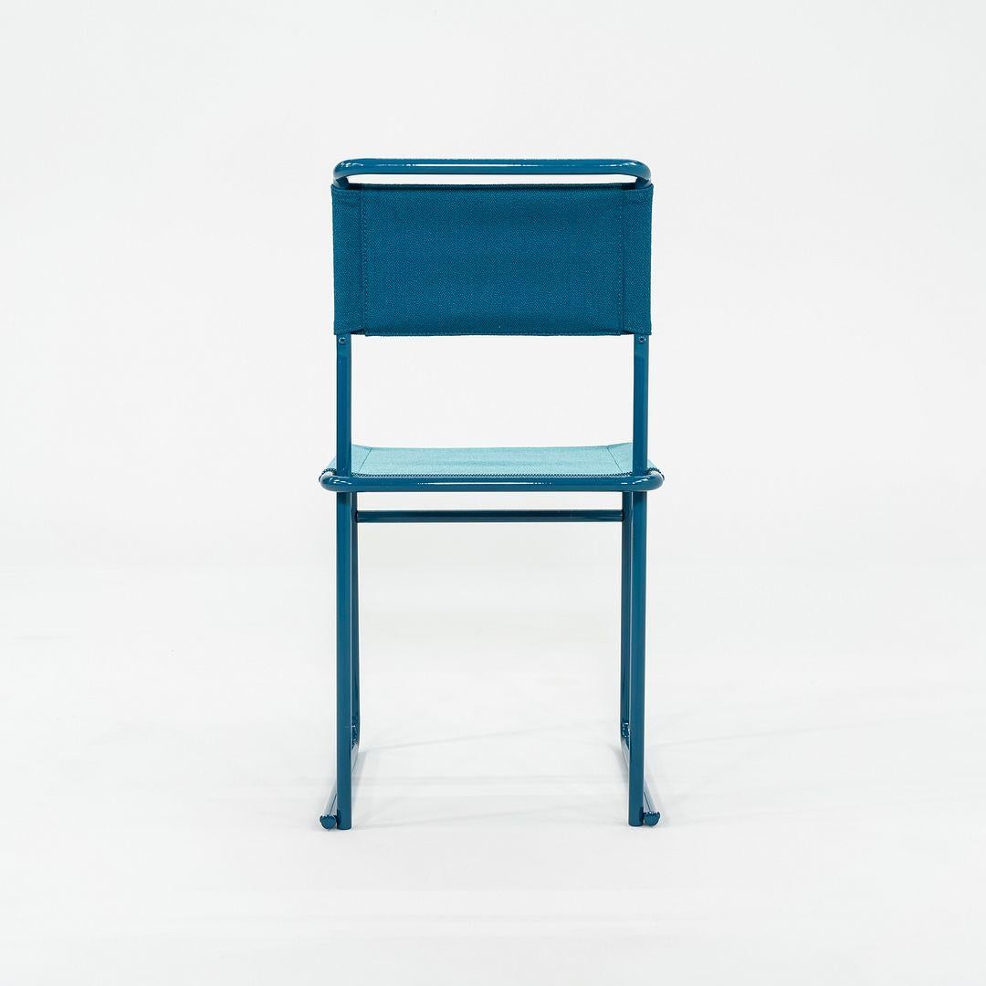 XXIe siècle et contemporain 2023 Marcel Breuer pour Tecta Chaise de salle à manger B40 avec tissu et structure bleus en vente