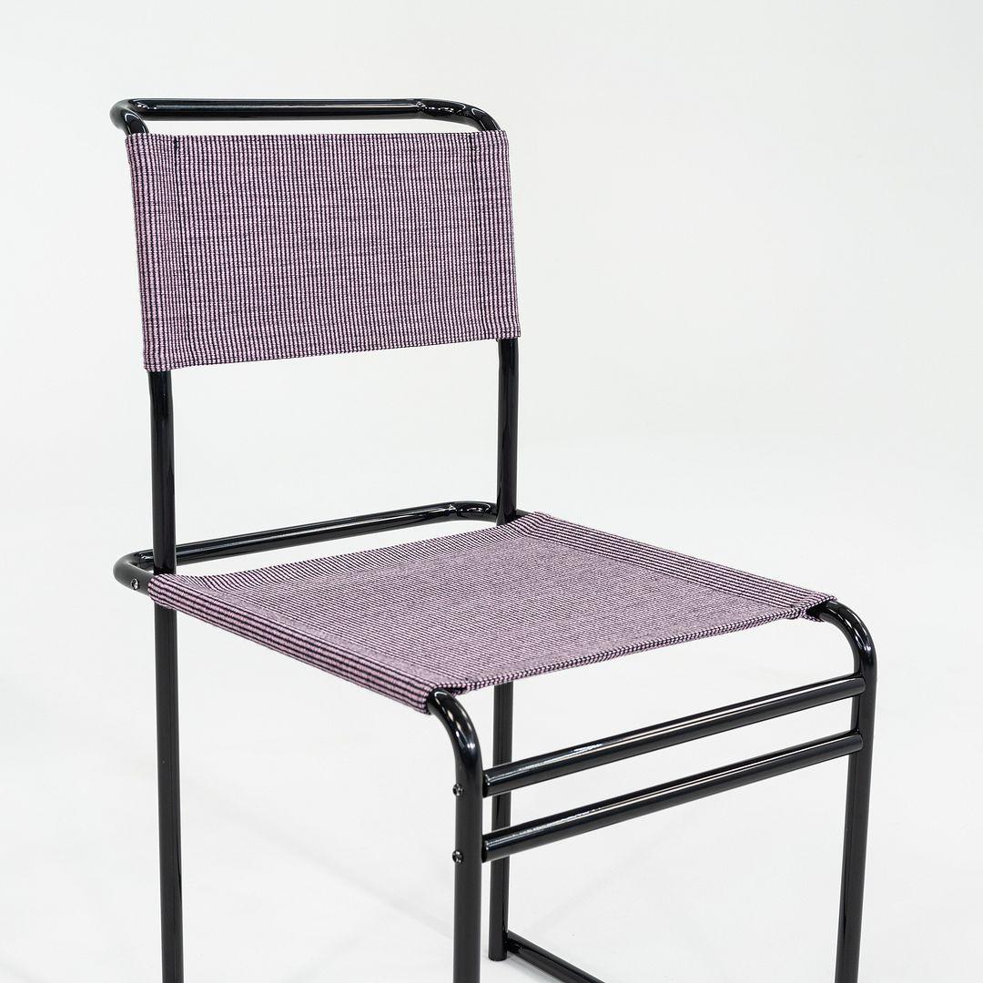 2023 Marcel Breuer pour Tecta Chaise de salle à manger B40 avec tissu violet et structure noire en vente 5