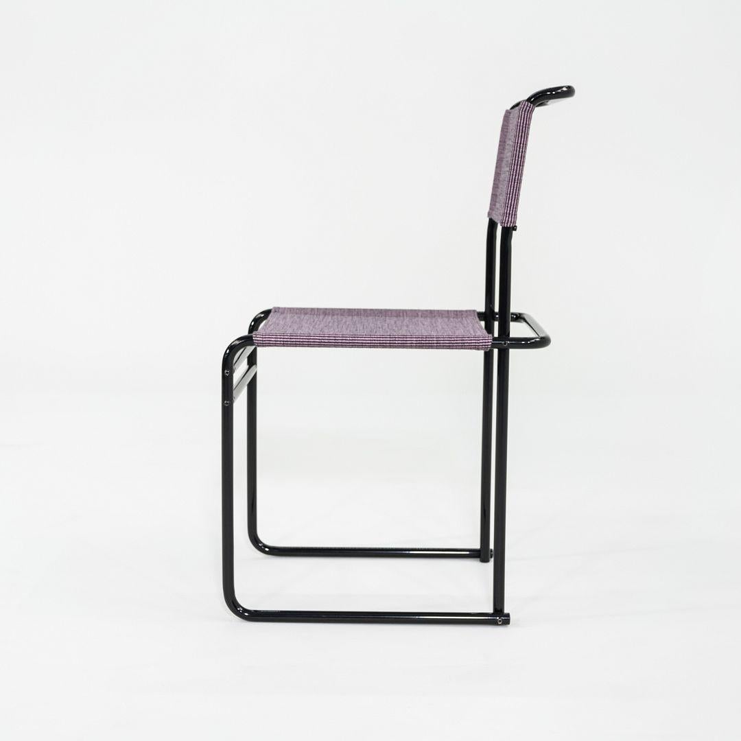 Allemand 2023 Marcel Breuer pour Tecta Chaise de salle à manger B40 avec tissu violet et structure noire en vente