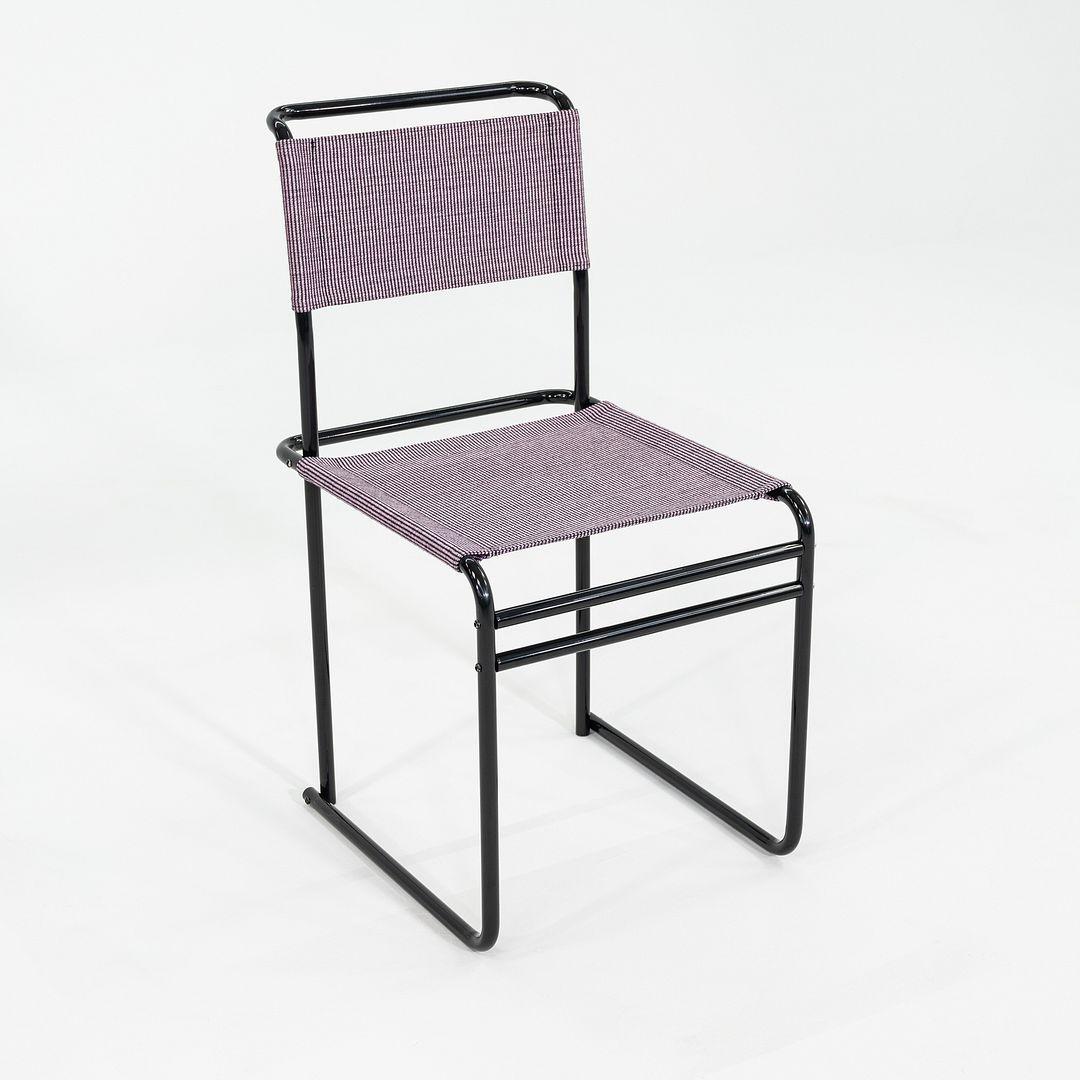 2023 Marcel Breuer pour Tecta Chaise de salle à manger B40 avec tissu violet et structure noire en vente 1