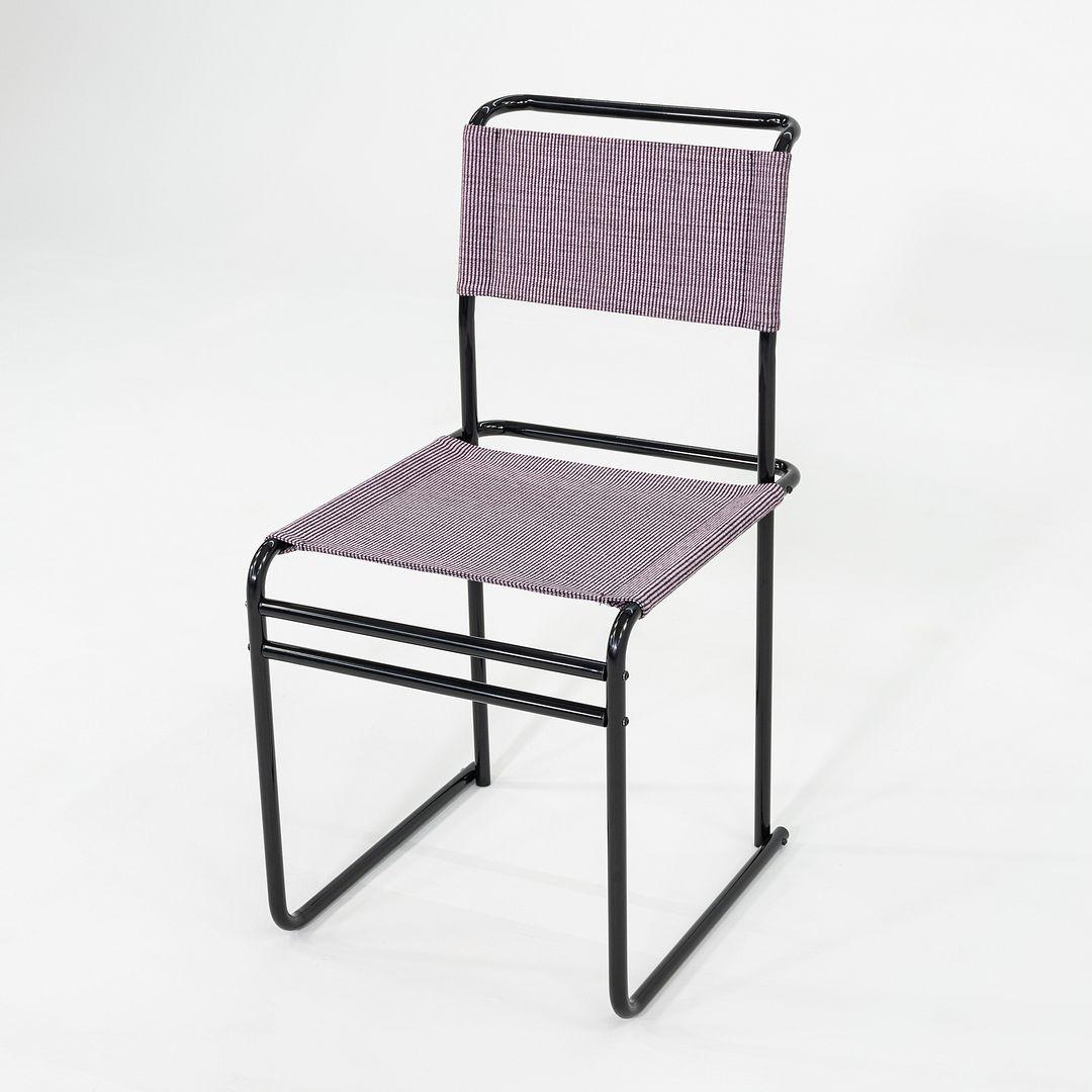 2023 Marcel Breuer pour Tecta Chaise de salle à manger B40 avec tissu violet et structure noire en vente 2