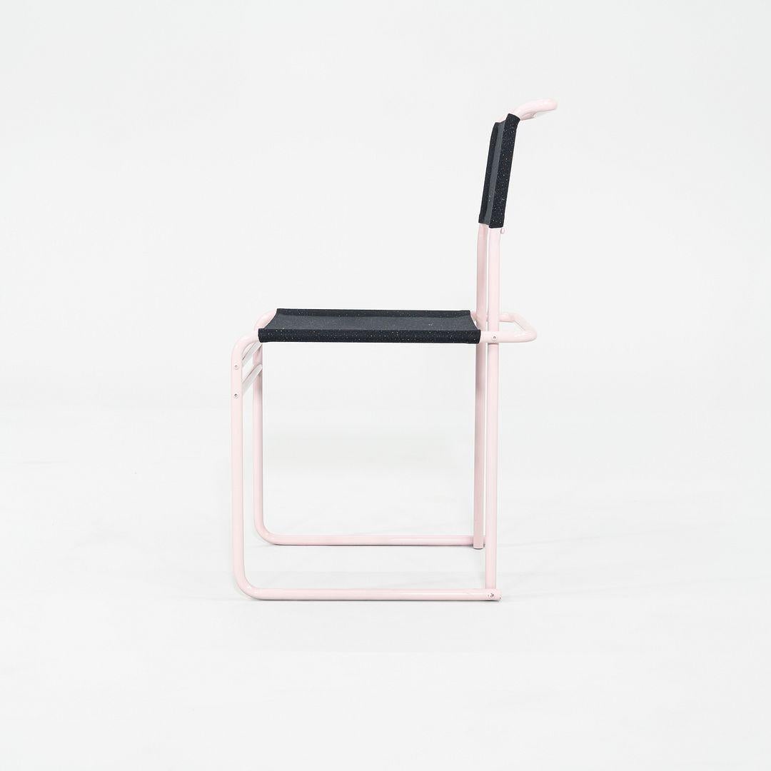 Moderne 2023 Marcel Breuer pour Tecta B40 Chaise de salle à manger / d'appoint en tissu noir avec cadre en vente