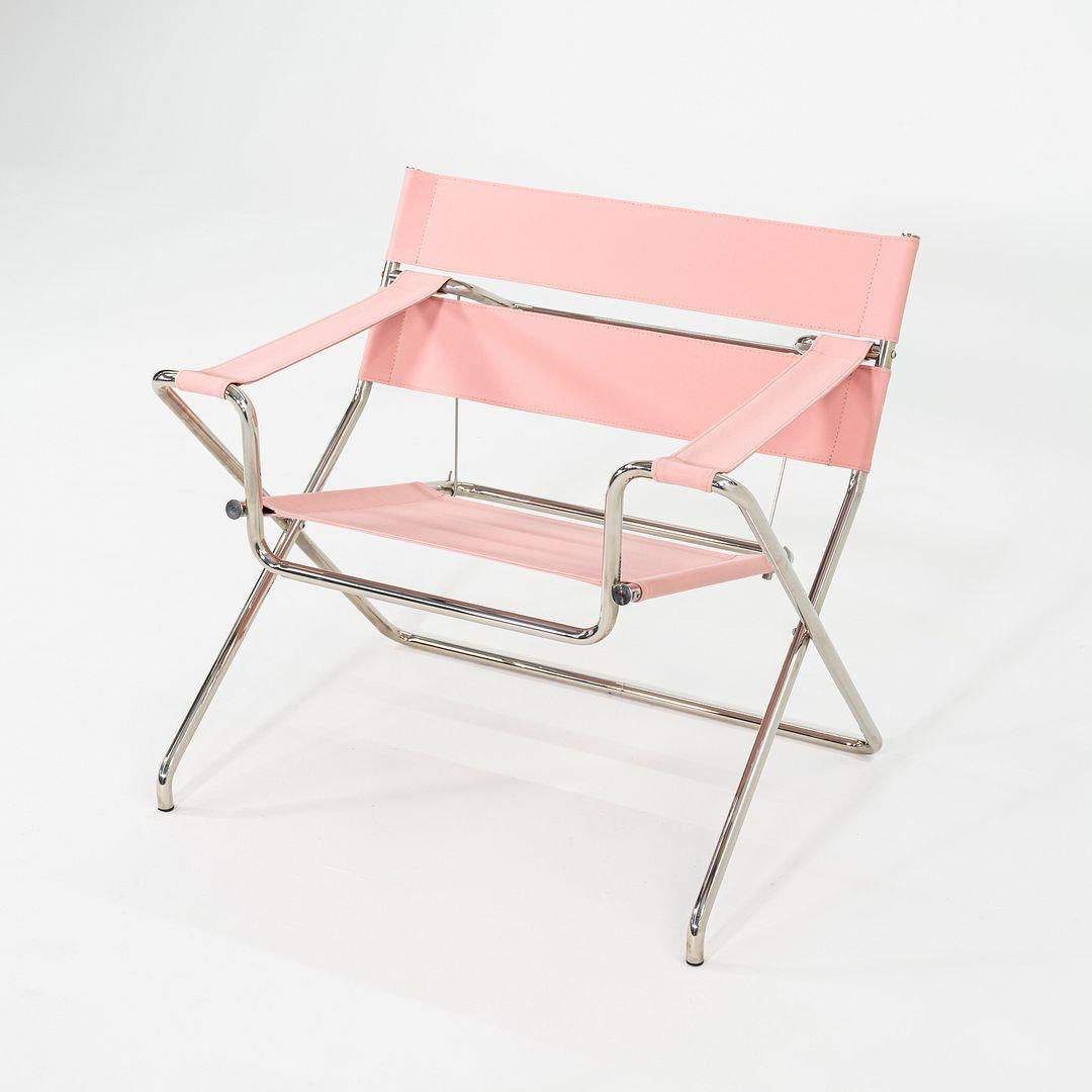 2023 Marcel Breuer para Tecta D4 Silla de salón plegable Bauhaus Tela y cromo en venta 3
