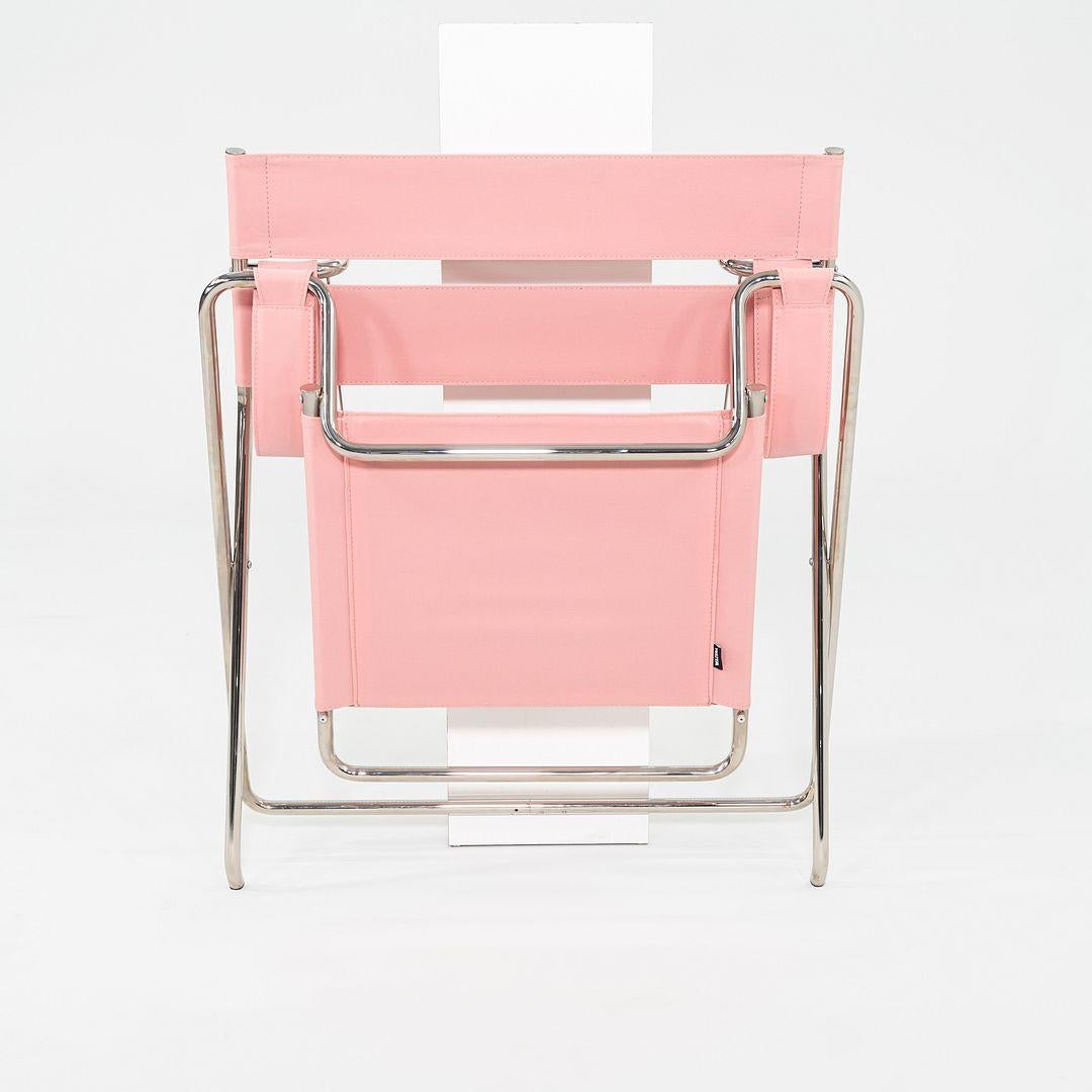 2023 Marcel Breuer para Tecta D4 Silla de salón plegable Bauhaus Tela y cromo en venta 4