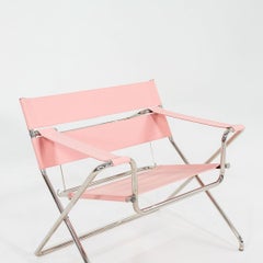 2023 Marcel Breuer for Tecta D4 Bauhaus Folding Lounge Chair Fabric & Chrome